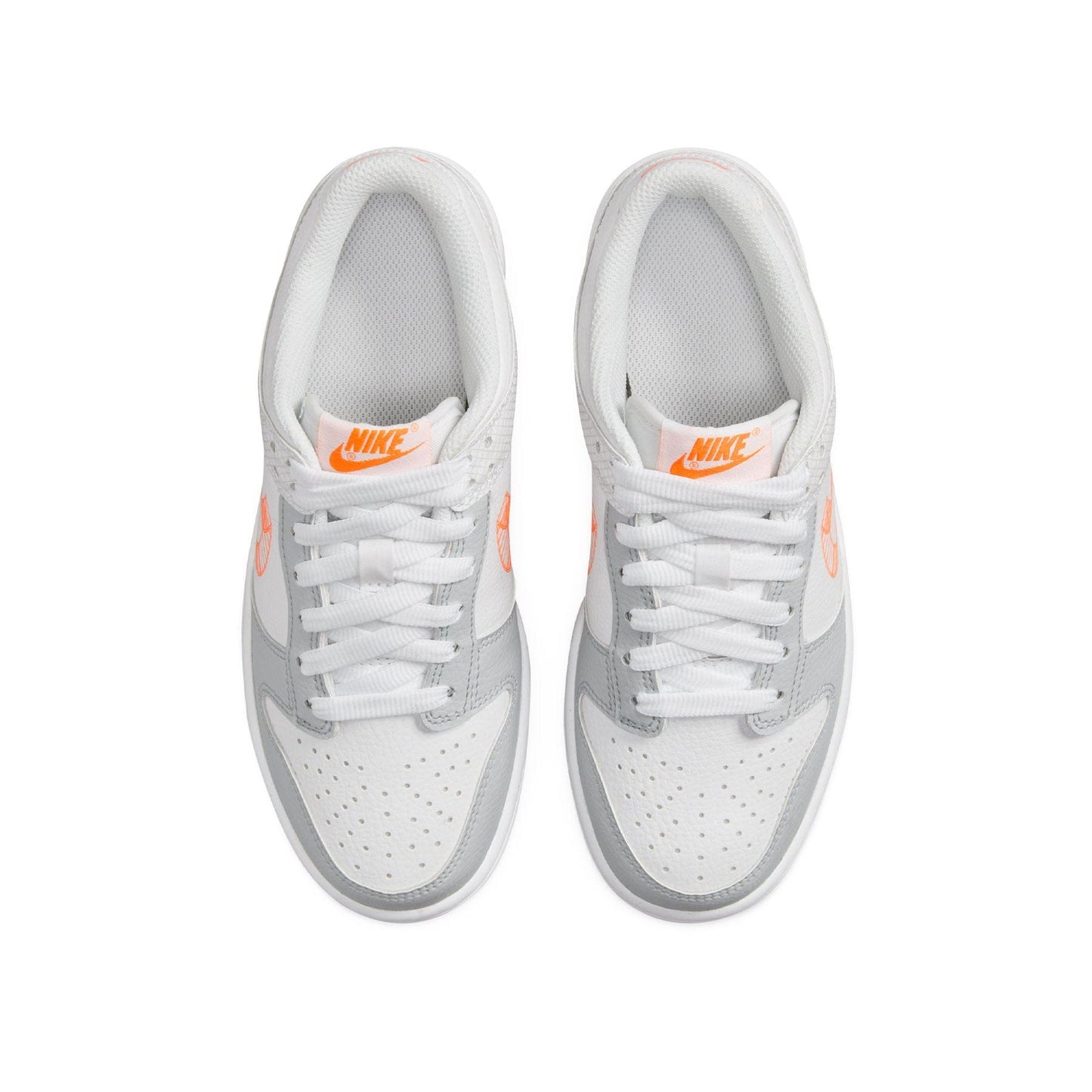 Nike Dunk Low GS 3D Swoosh White Grey — UK 13.5 | EU 32 | US 1Y — Back View