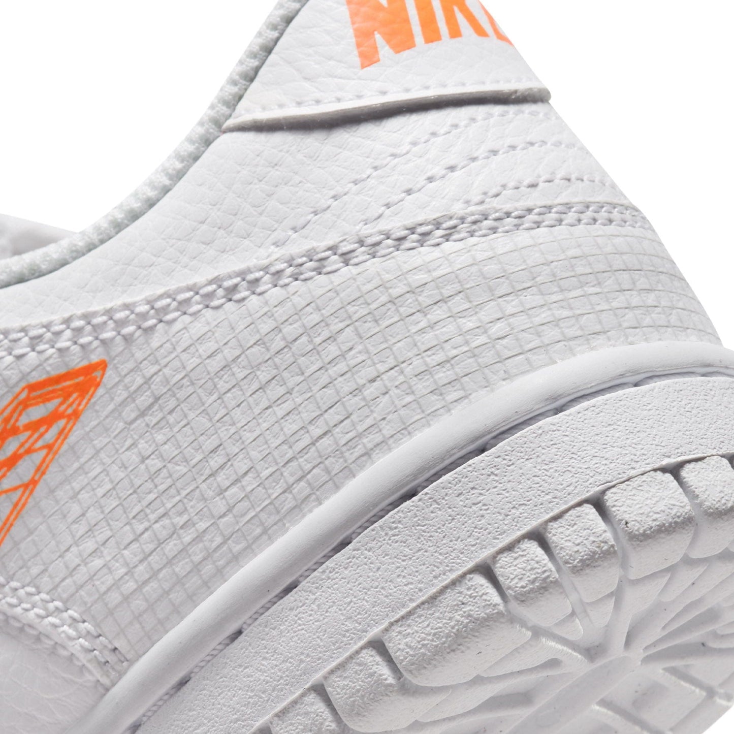 Nike Dunk Low GS 3D Swoosh White Grey — UK 13.5 | EU 32 | US 1Y — Alternate View 7