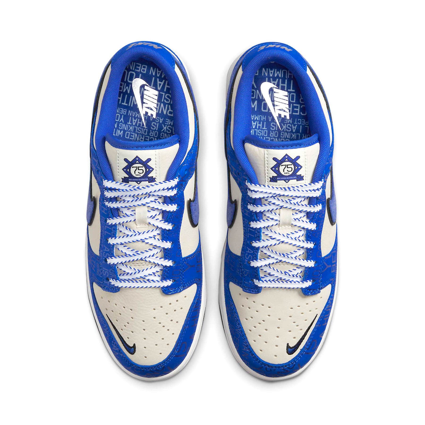 Nike Dunk Low 'Jackie Robinson' — UK 3 | EU 35.5 | US 3.5 — Back View