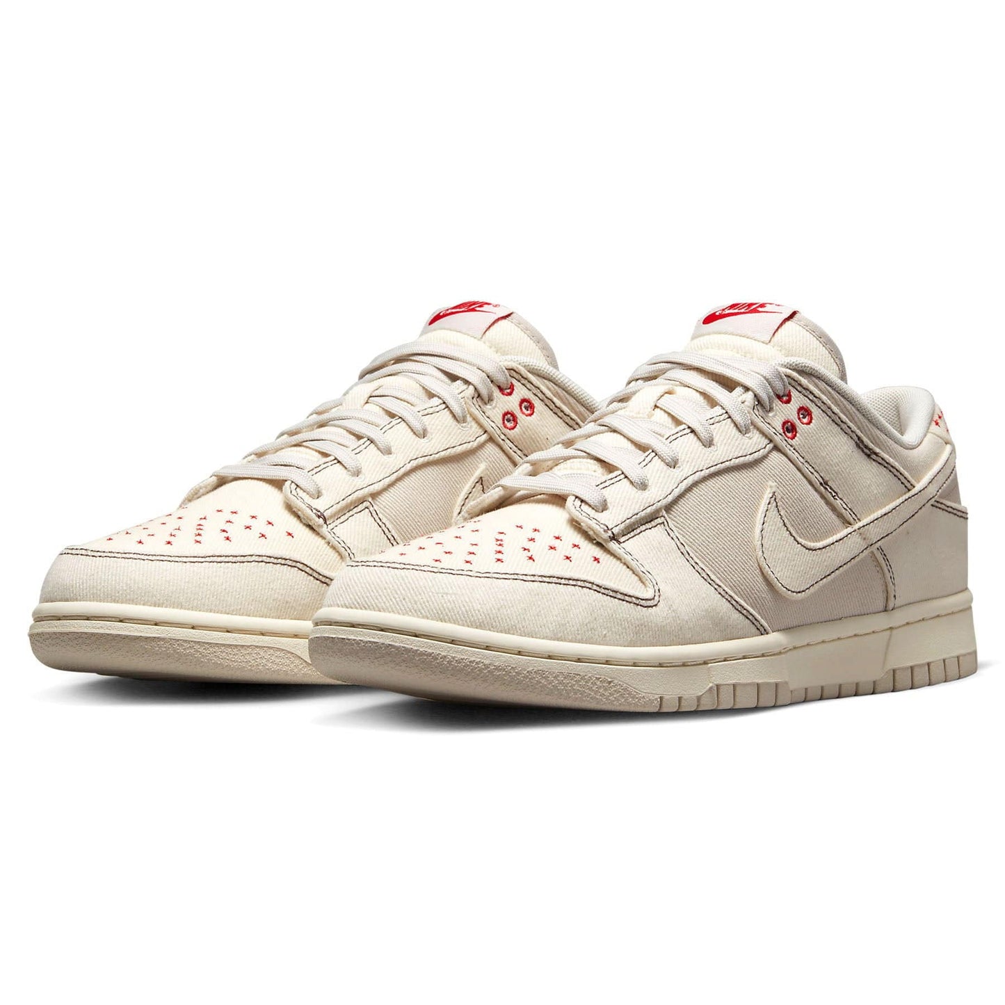 Nike Dunk Low 'Sashiko - Light Orewood Brown' — UK 3 | EU 35.5 | US 3.5 — Side View