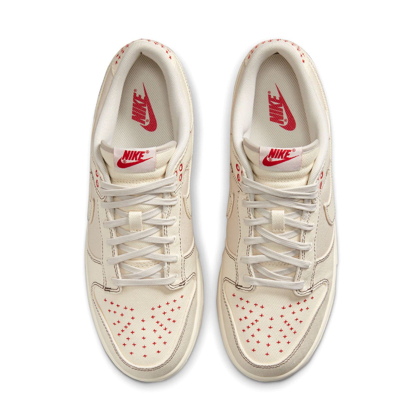 Nike Dunk Low 'Sashiko - Light Orewood Brown' — UK 3 | EU 35.5 | US 3.5 — Back View