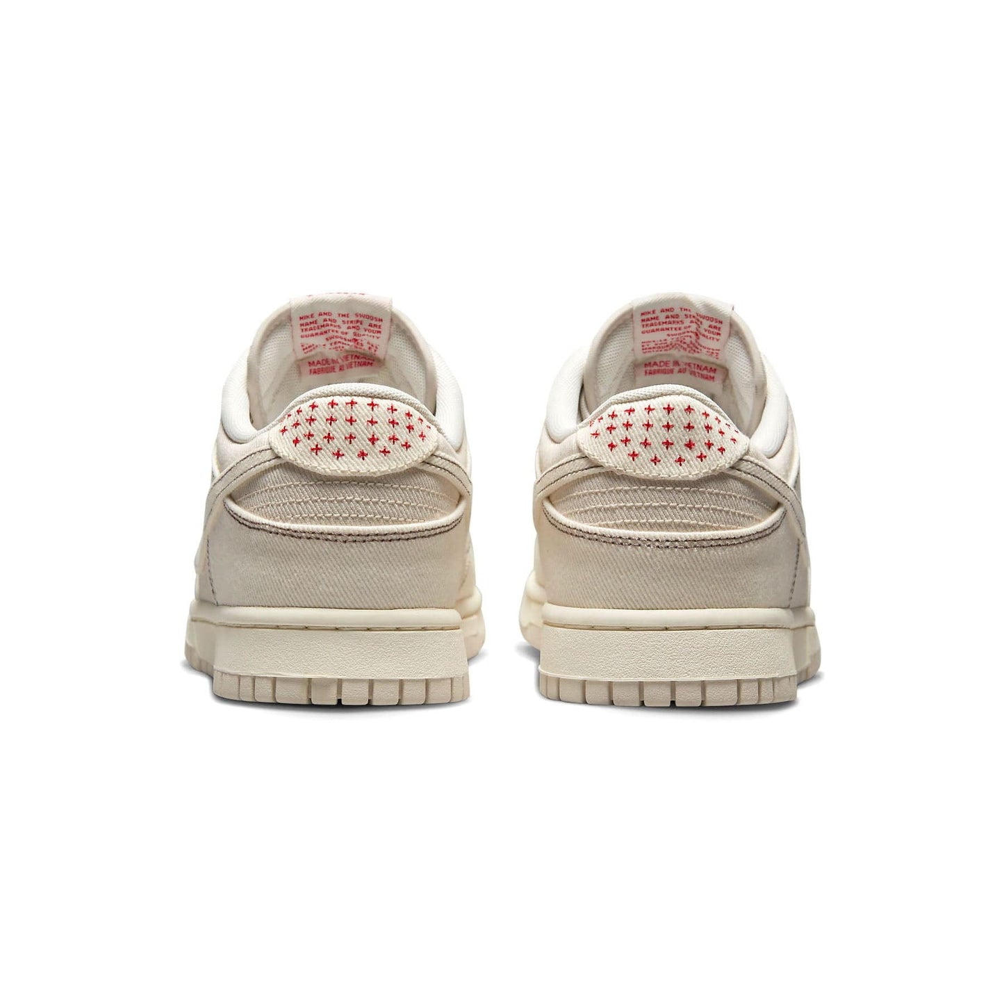 Nike Dunk Low 'Sashiko - Light Orewood Brown' — UK 3 | EU 35.5 | US 3.5 — Top View