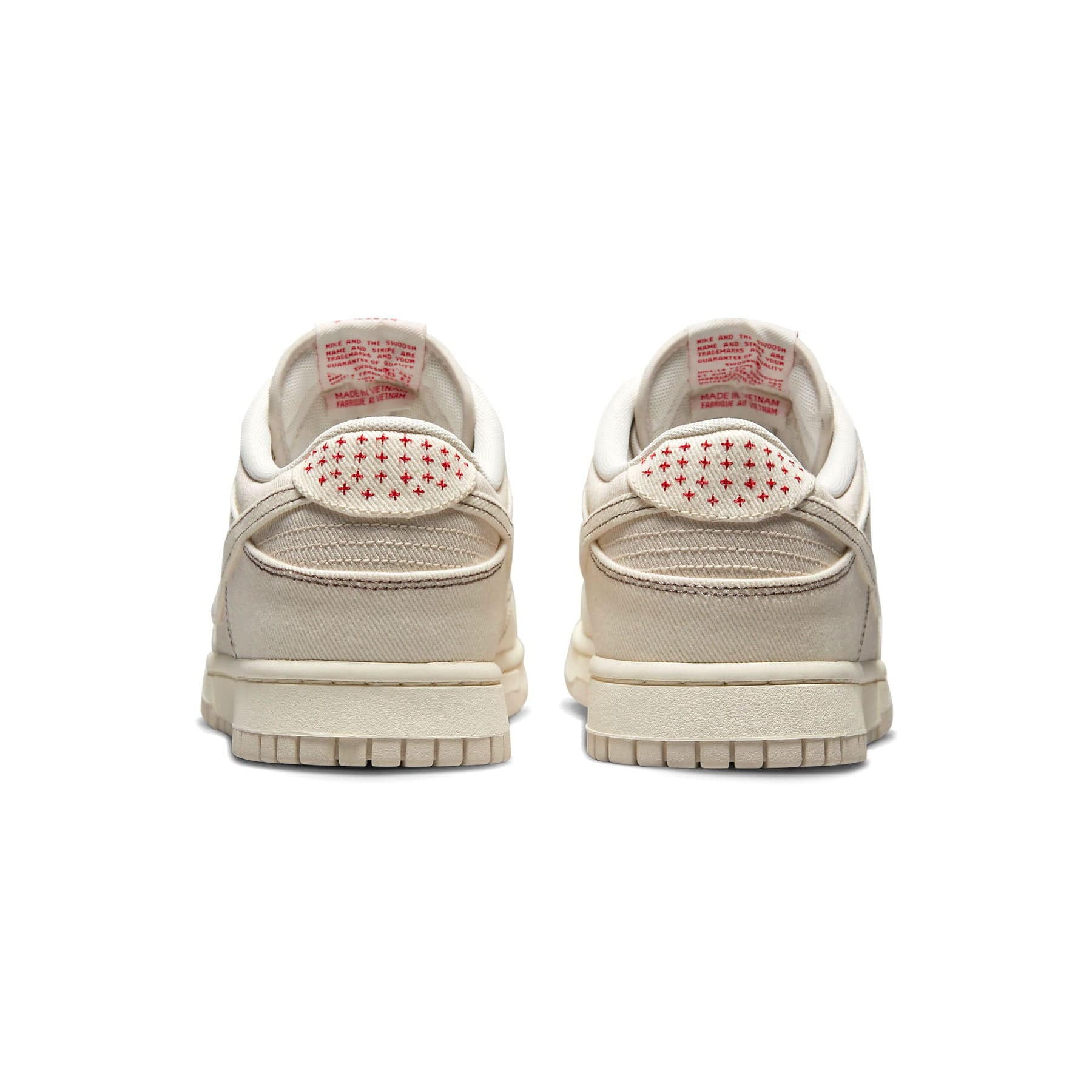 Nike Dunk Low 'Sashiko - Light Orewood Brown' — UK 3 | EU 35.5 | US 3.5 — Top View