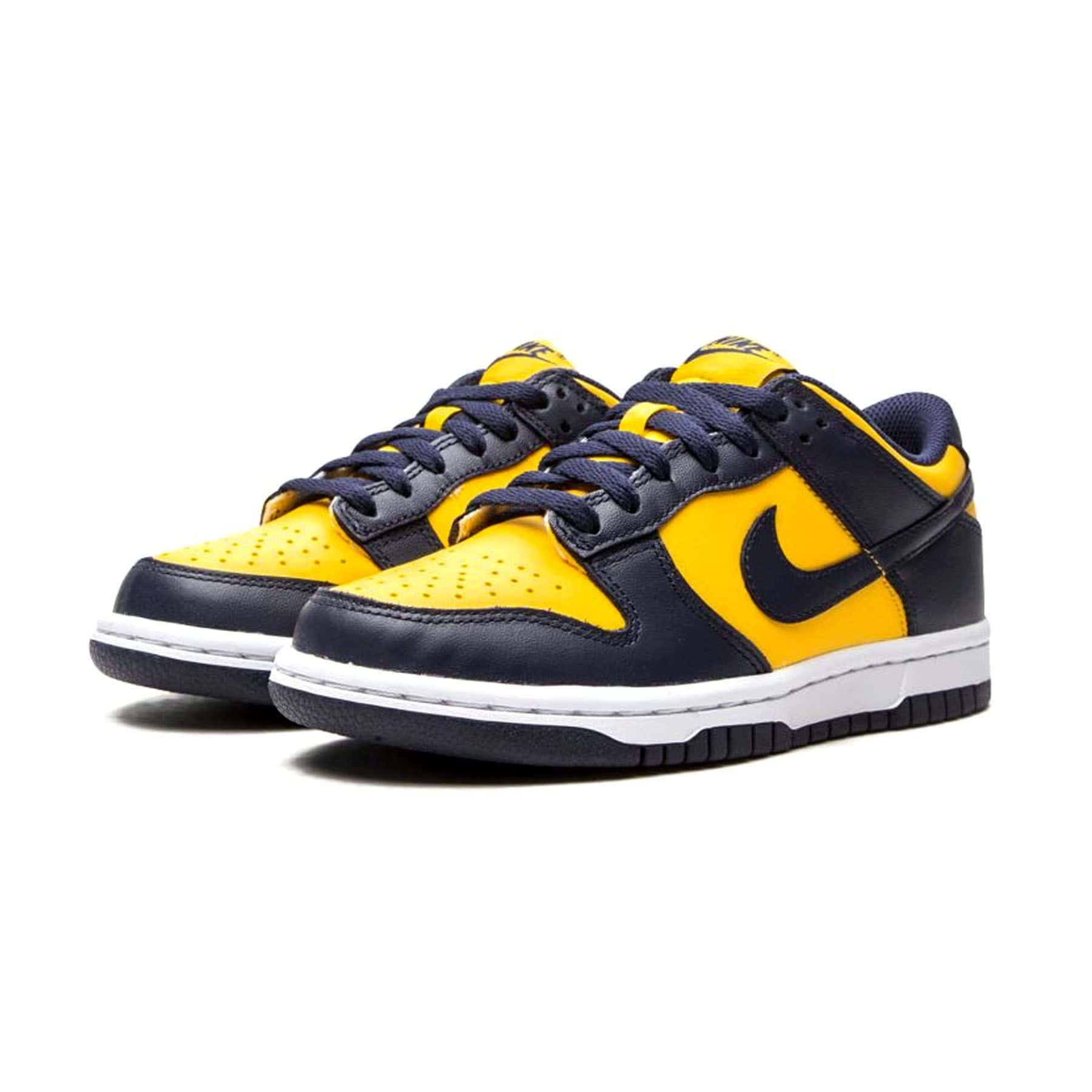 Nike Dunk Low GS 'Michigan' 2021 — UK 13.5 | EU 32 | US 1Y — Side View