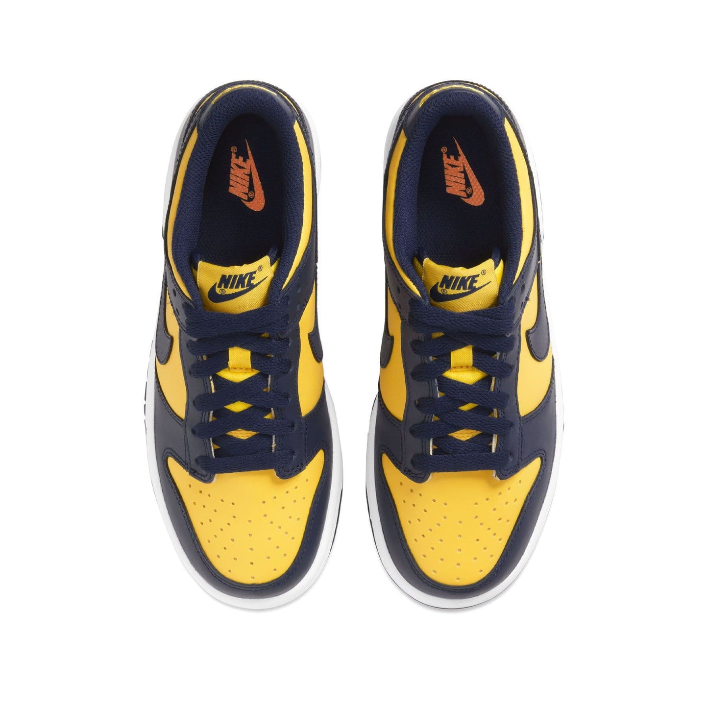 Nike Dunk Low GS 'Michigan' 2021 — UK 13.5 | EU 32 | US 1Y — Back View