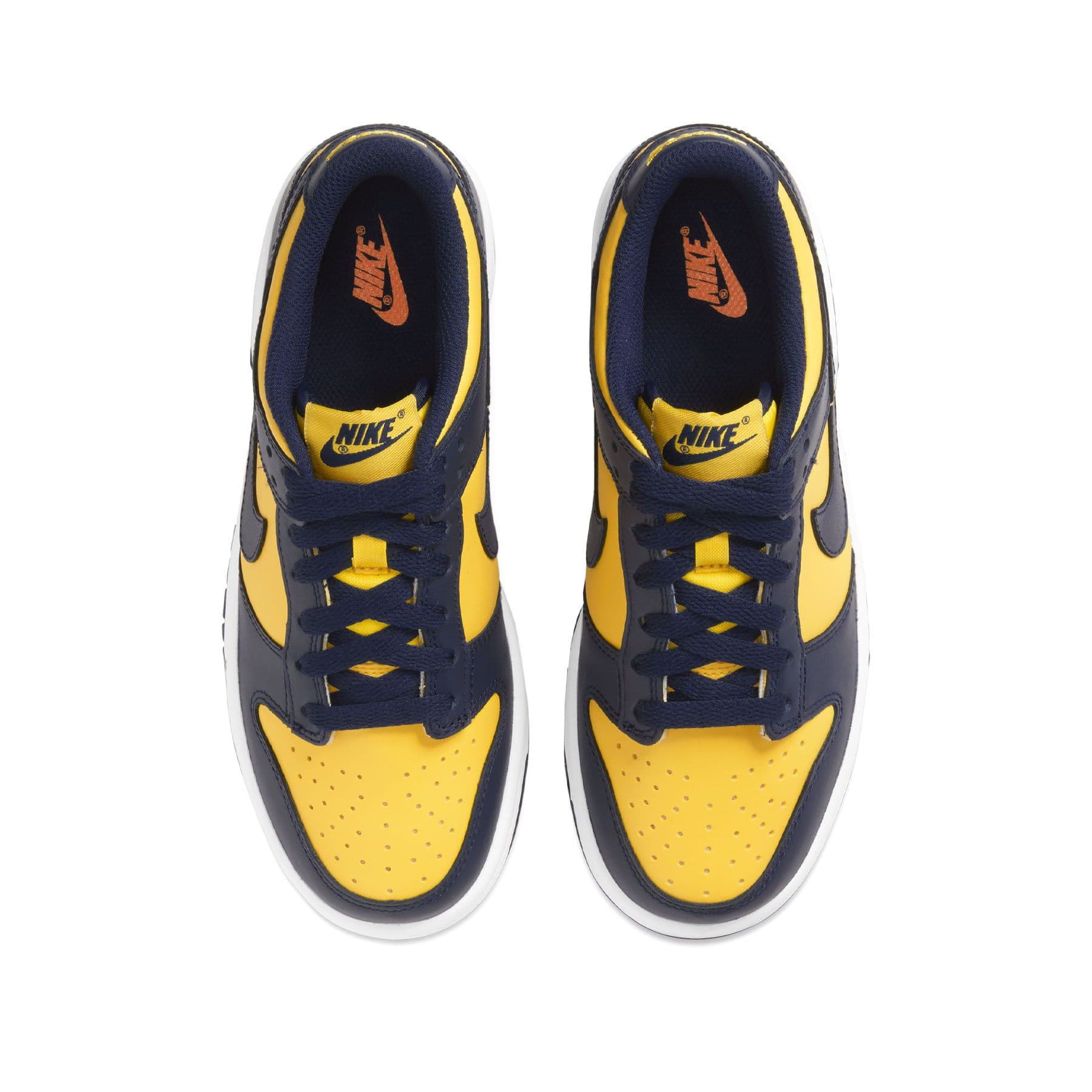 Nike Dunk Low GS 'Michigan' 2021 — UK 13.5 | EU 32 | US 1Y — Back View