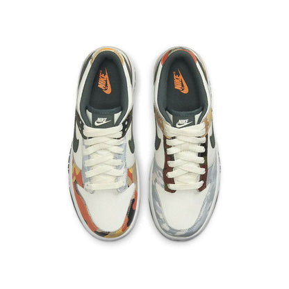 Nike Dunk Low SE GS 'Sail Multi-Camo' — UK 13.5 | EU 32 | US 1Y — Back View