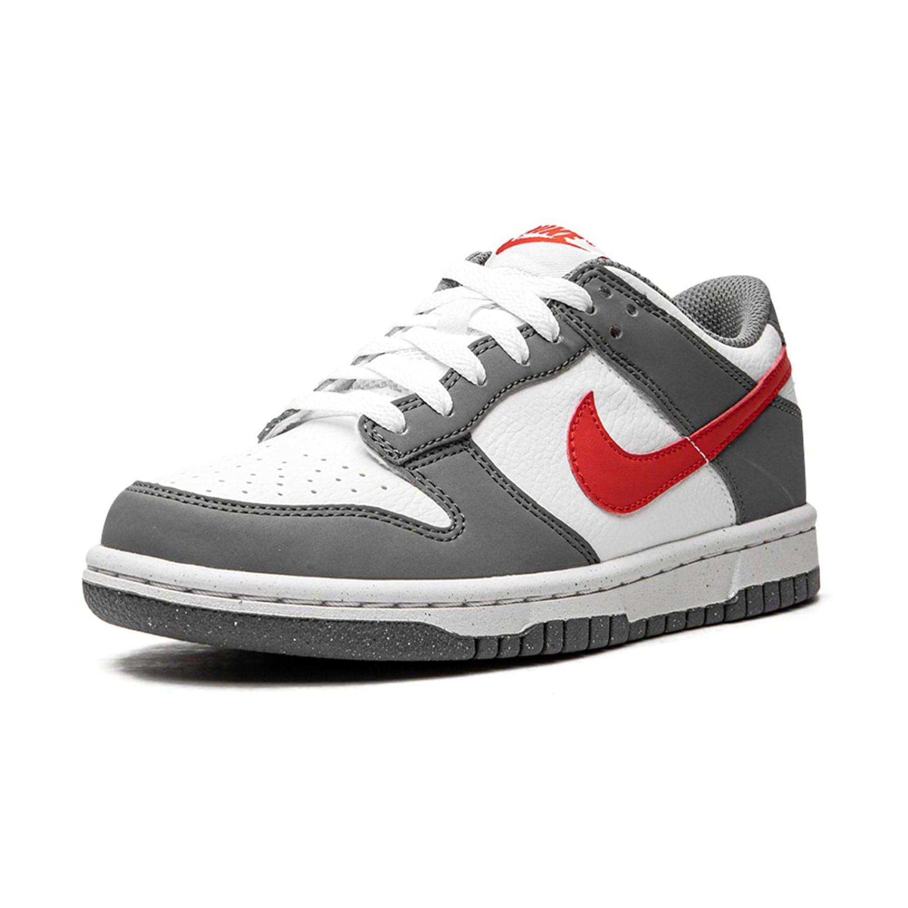 Nike Dunk Low Next Nature GS 'Smoke Grey Light Crimson' — UK 13.5 | EU 32 | US 1Y — Back View