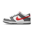 Nike Dunk Low Next Nature GS 'Smoke Grey Light Crimson' — UK 13.5 | EU 32 | US 1Y — Front View