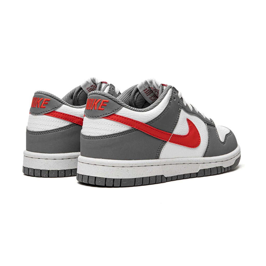 Nike Dunk Low Next Nature GS 'Smoke Grey Light Crimson' — UK 13.5 | EU 32 | US 1Y — Detail View