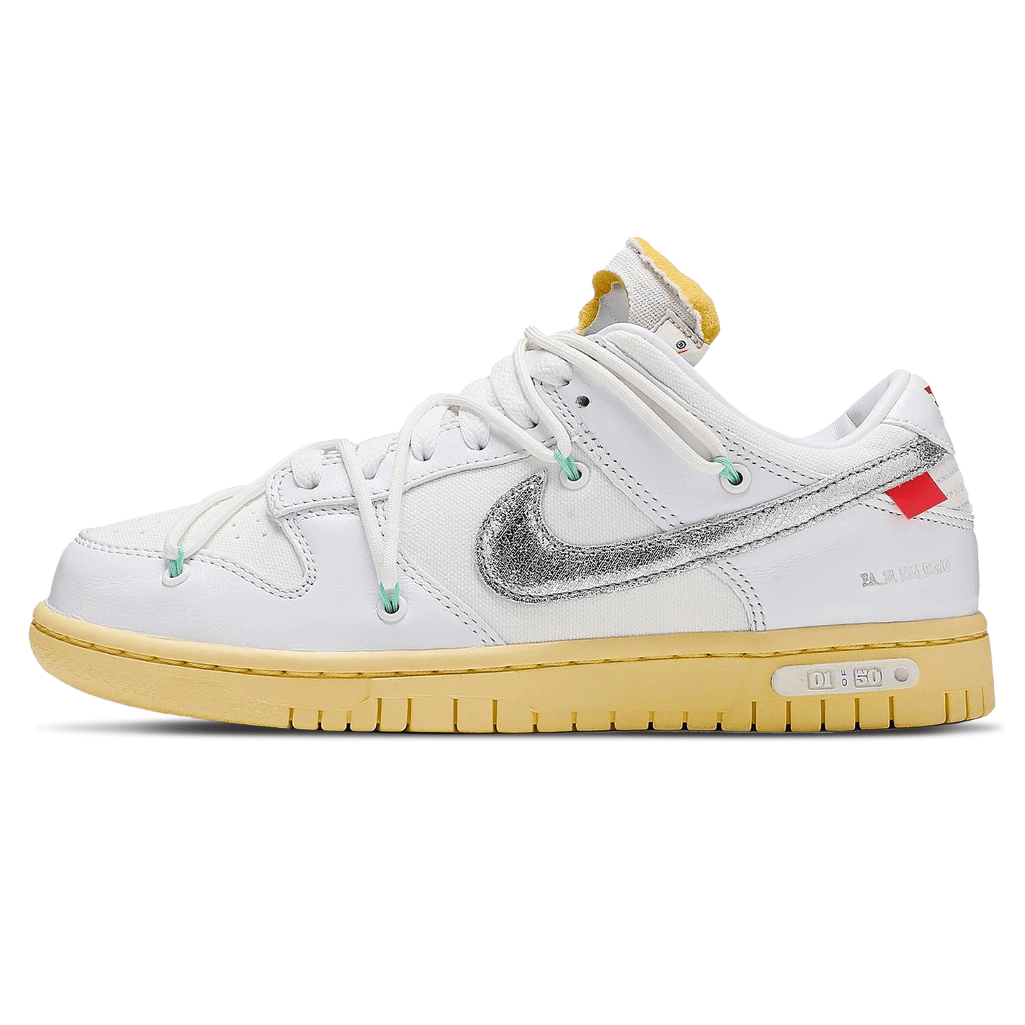 Off-White x Nike Dunk Low 'Dear Summer - 01 of 50' — UK 3 | EU 35.5 | US 3.5 — Front View