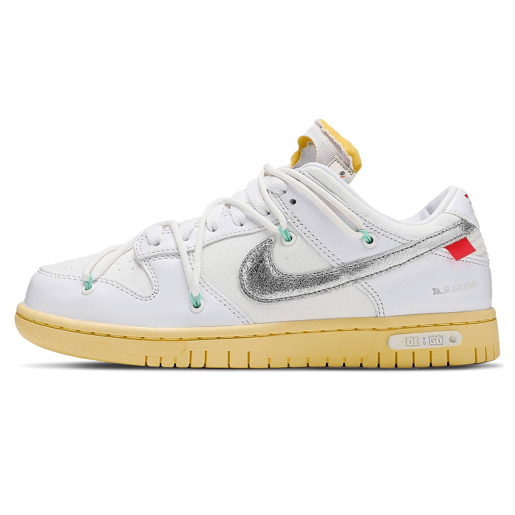 Off-White x Nike Dunk Low 'Dear Summer - 01 of 50' — UK 3 | EU 35.5 | US 3.5 — Front View