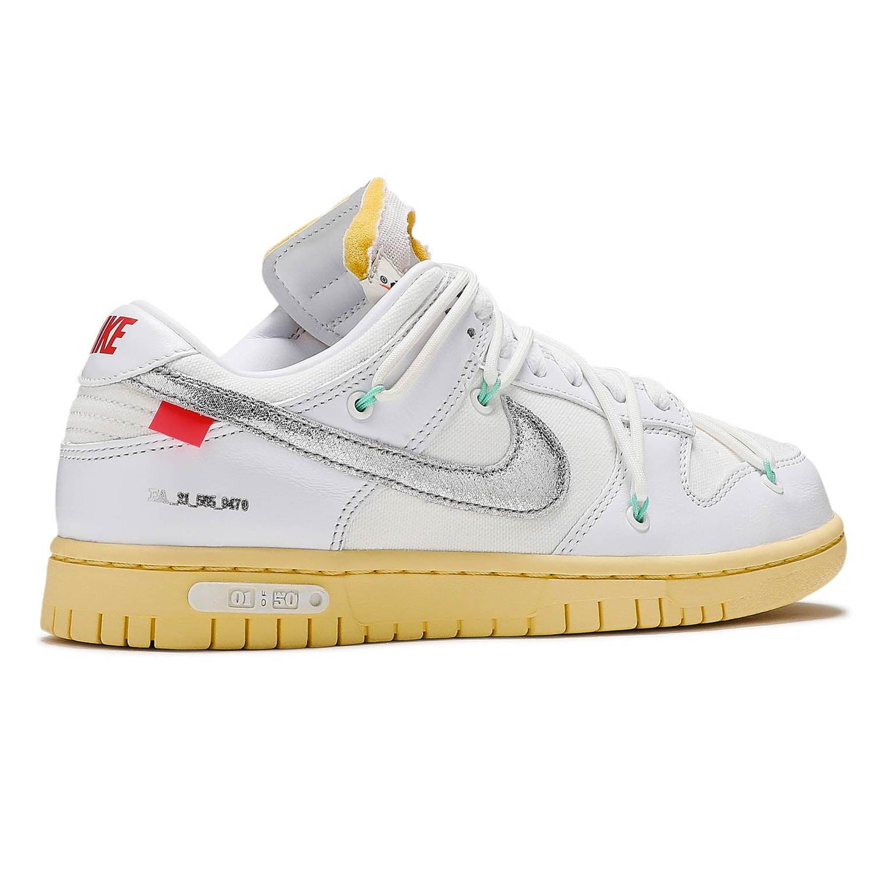 Off-White x Nike Dunk Low 'Dear Summer - 01 of 50' — UK 3 | EU 35.5 | US 3.5 — Back View