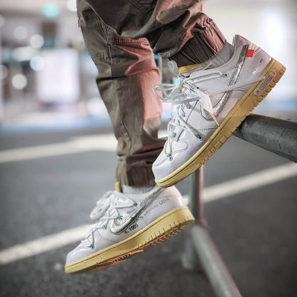 Off-White x Nike Dunk Low 'Dear Summer - 01 of 50' — UK 3 | EU 35.5 | US 3.5 — Detail View