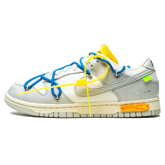 Off-White x Nike Dunk Low 'Lot 10 of 50' — UK 3 | EU 35.5 | US 3.5 — Front View