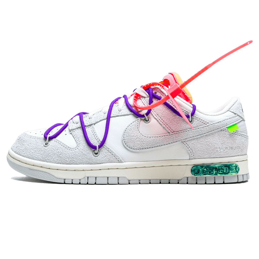 Off-White x Nike Dunk Low 'Lot 15 of 50' — UK 3 | EU 35.5 | US 3.5 — Front View