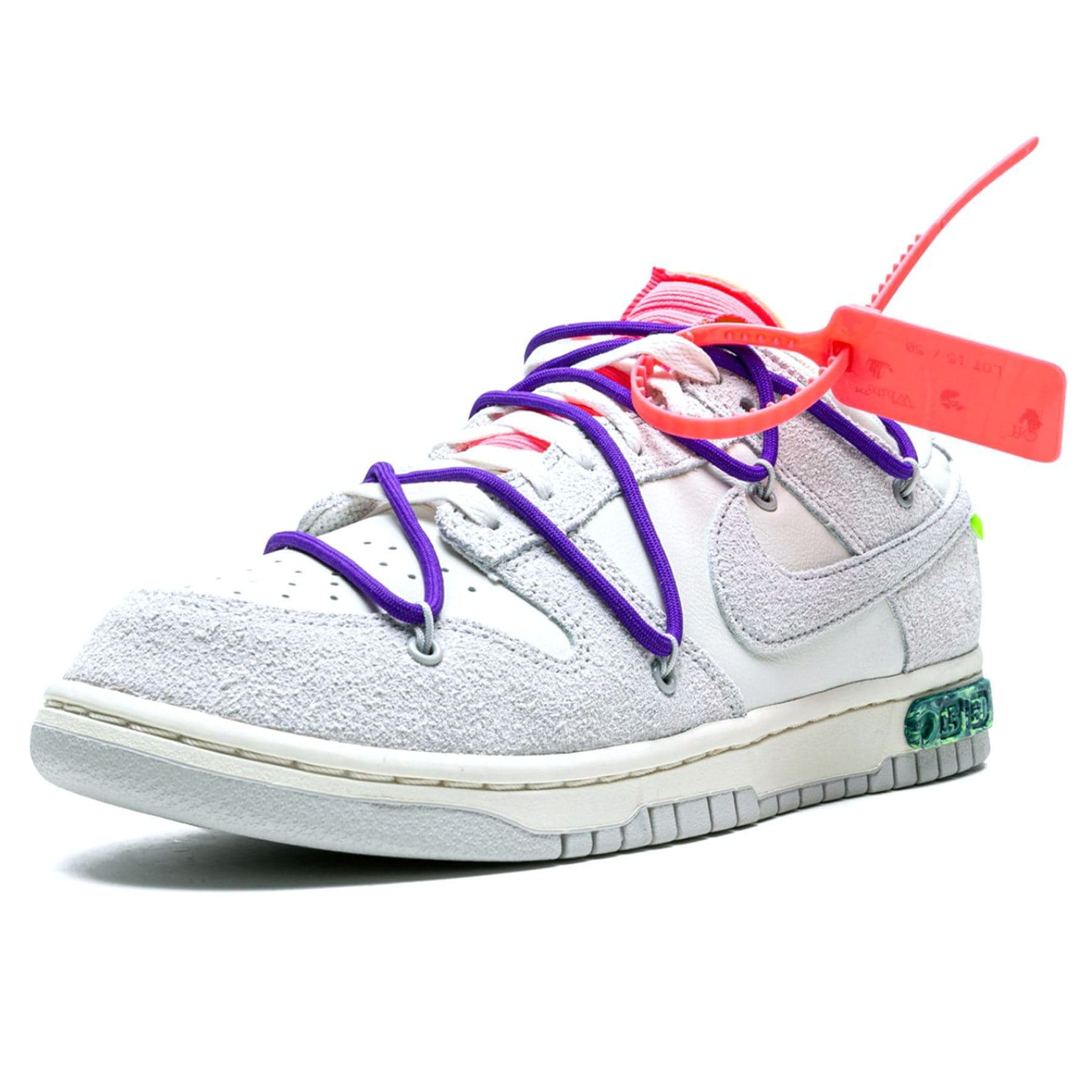 Off-White x Nike Dunk Low 'Lot 15 of 50' — UK 3 | EU 35.5 | US 3.5 — Top View