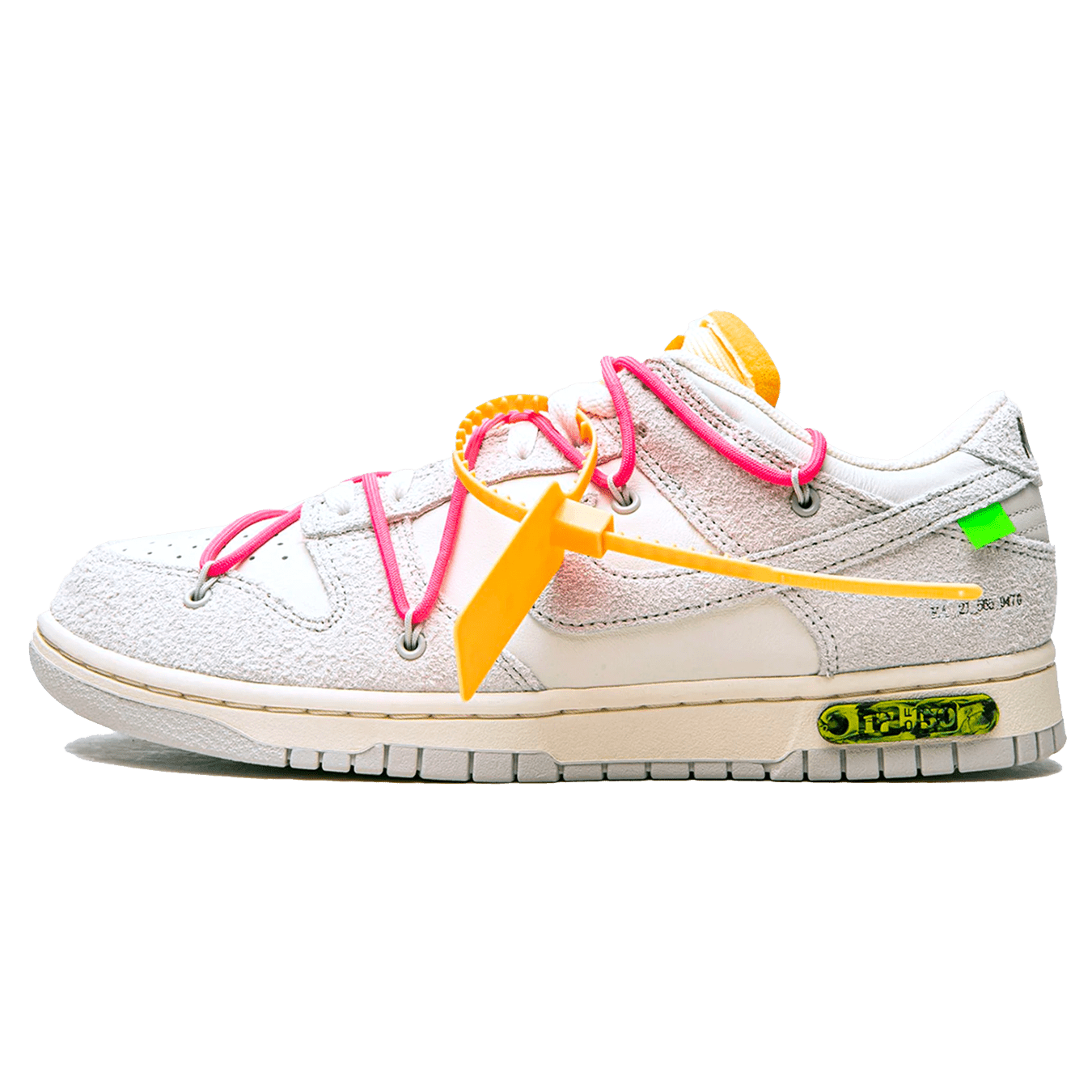 Off-White x Nike Dunk Low 'Lot 17 of 50' — UK 3 | EU 35.5 | US 3.5 — Front View