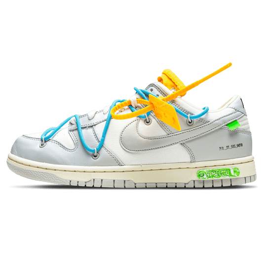 Off-White x Nike Dunk Low 'Lot 02 of 50' — UK 3 | EU 35.5 | US 3.5 — Front View