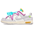 Off-White x Nike Dunk Low 'Lot 21 of 50' — UK 3 | EU 35.5 | US 3.5 — Front View