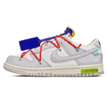 Off-White x Nike Dunk Low 'Lot 23 of 50' — UK 3 | EU 35.5 | US 3.5 — Front View