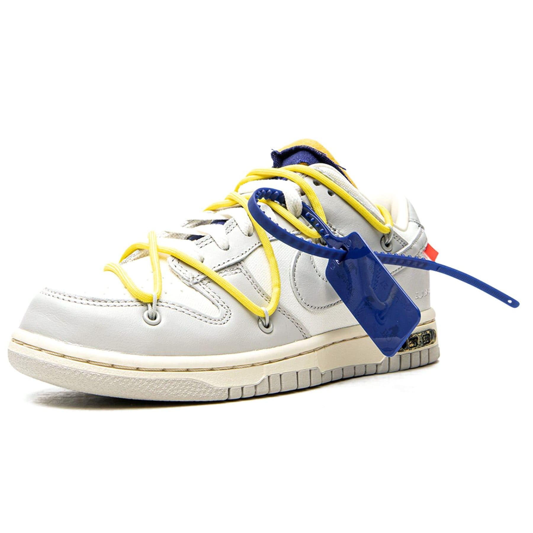 Off-White x Nike Dunk Low 'Lot 27 of 50' — UK 3 | EU 35.5 | US 3.5 — Top View