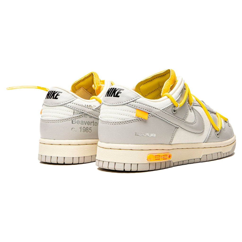 Off-White x Nike Dunk Low 'Lot 29 of 50' — UK 3 | EU 35.5 | US 3.5 — Back View