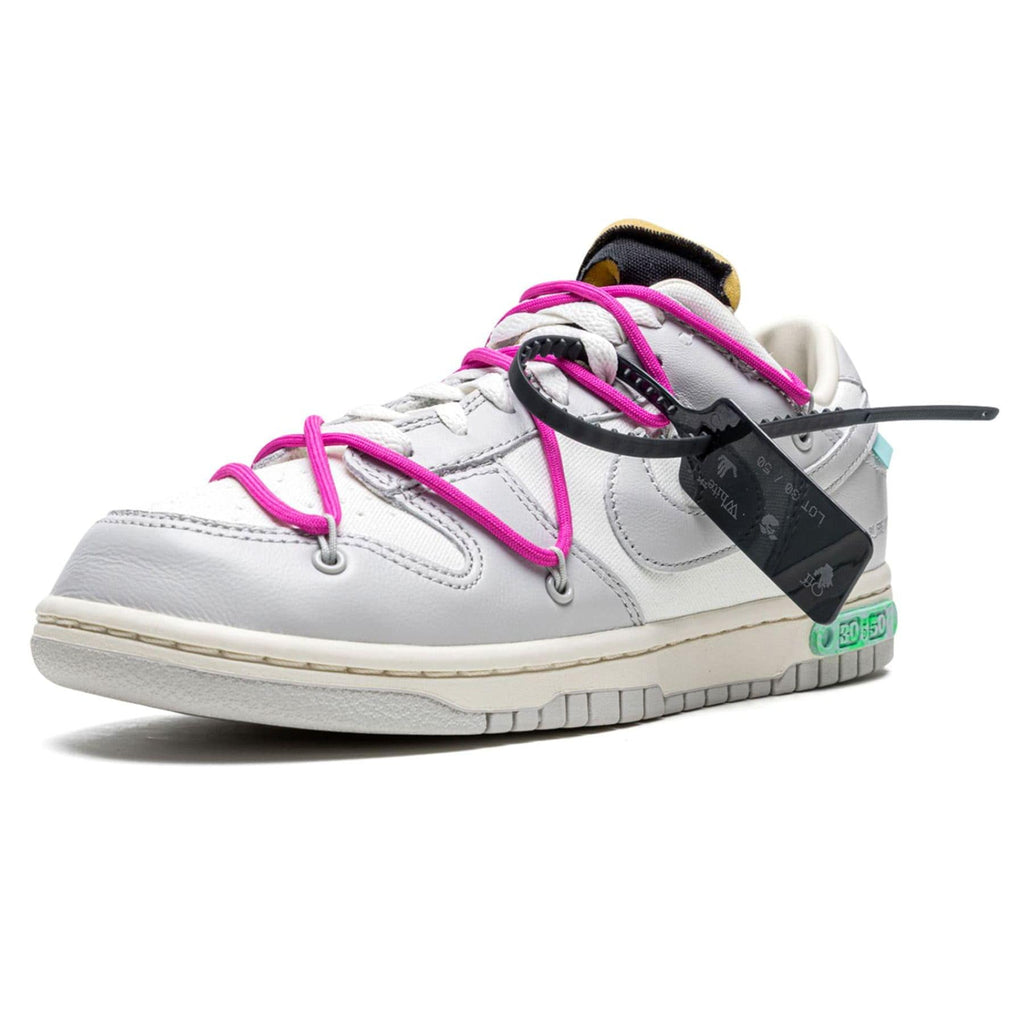 Off-White x Nike Dunk Low 'Lot 30 of 50' — UK 3 | EU 35.5 | US 3.5 — Top View