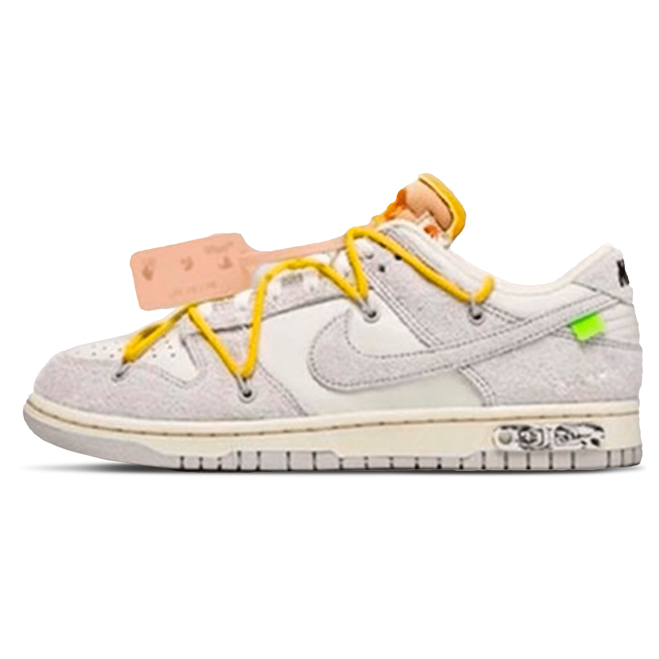 Off-White x Nike Dunk Low 'Lot 39 of 50' — UK 3 | EU 35.5 | US 3.5 — Front View