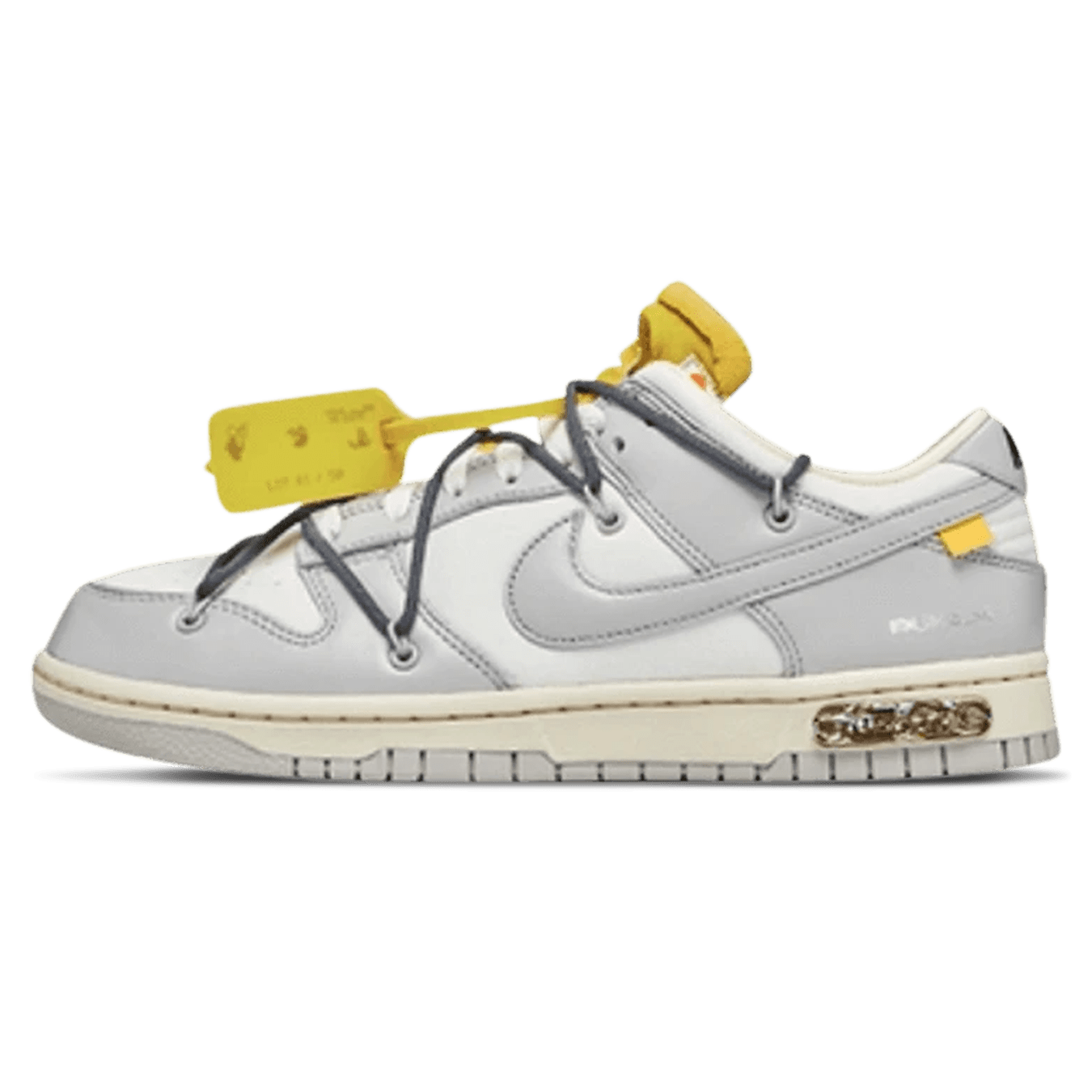 Off-White x Nike Dunk Low 'Lot 41 of 50' — UK 3 | EU 35.5 | US 3.5 — Front View