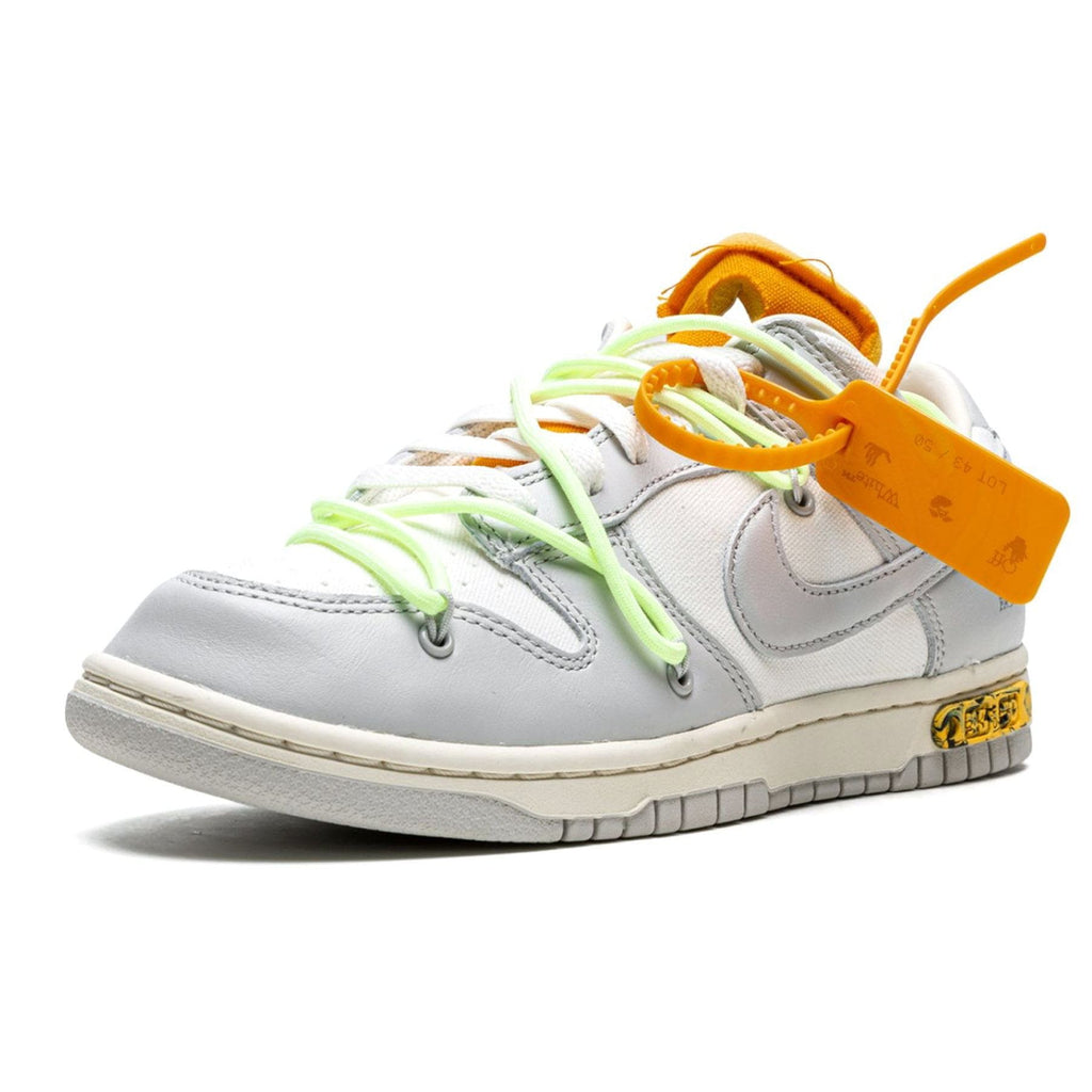 Off-White x Nike Dunk Low 'Lot 43 of 50' — UK 3 | EU 35.5 | US 3.5 — Top View