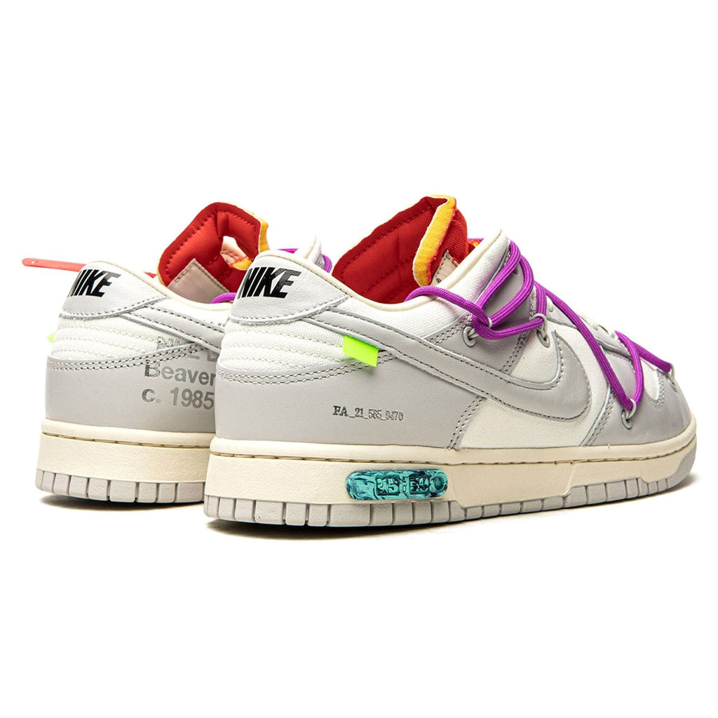 Off-White x Nike Dunk Low 'Lot 45 of 50' — UK 3 | EU 35.5 | US 3.5 — Back View