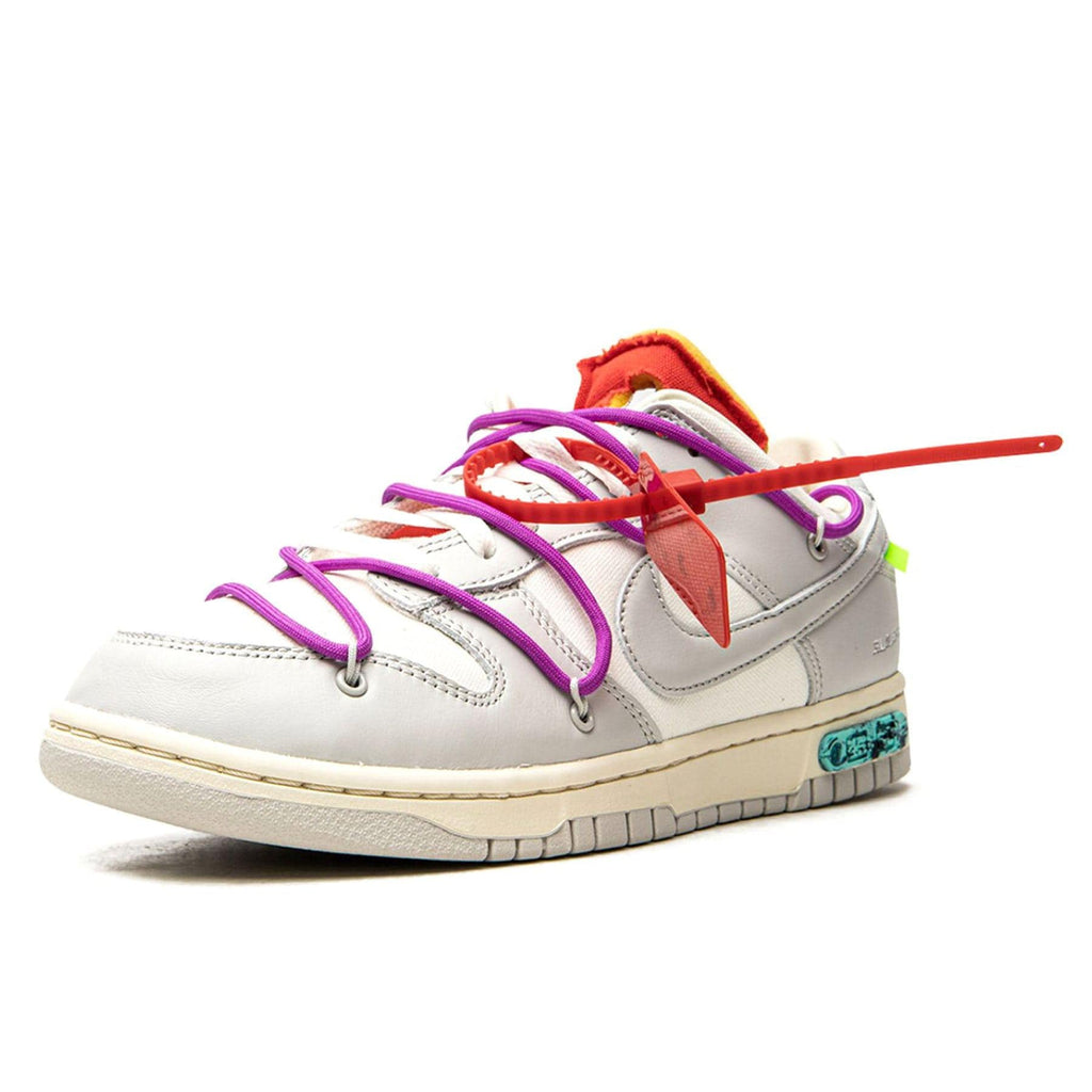 Off-White x Nike Dunk Low 'Lot 45 of 50' — UK 3 | EU 35.5 | US 3.5 — Top View