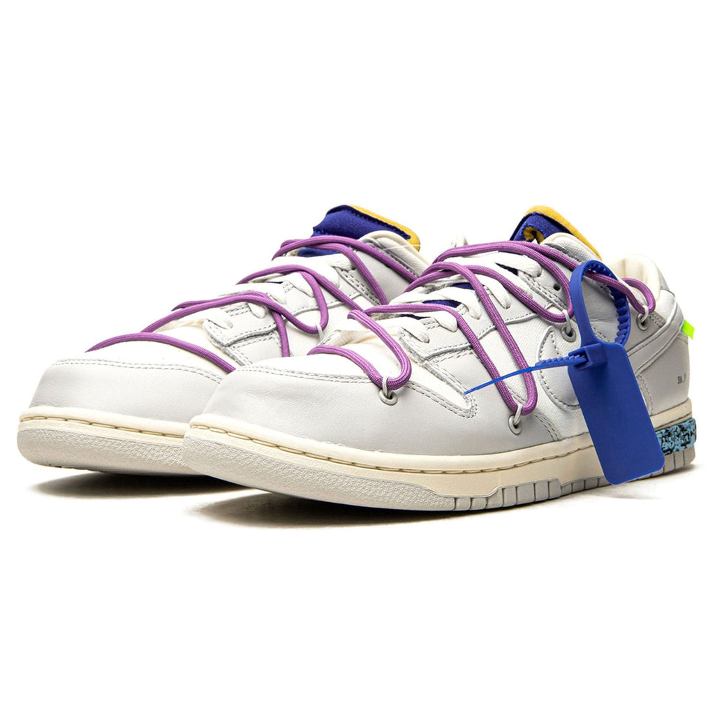 Off-White x Nike Dunk Low 'Lot 48 of 50' — UK 3 | EU 35.5 | US 3.5 — Side View