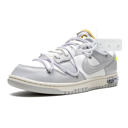 Off-White x Nike Dunk Low 'Lot 49 of 50' — UK 3 | EU 35.5 | US 3.5 — Top View