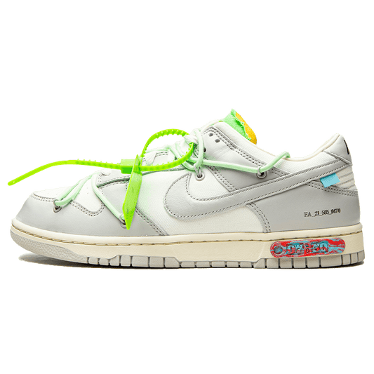 Off-White x Nike Dunk Low 'Lot 07 of 50' — UK 3 | EU 35.5 | US 3.5 — Front View