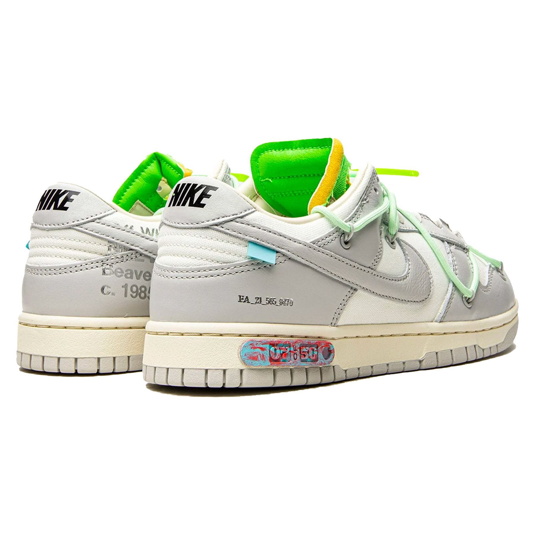 Off-White x Nike Dunk Low 'Lot 07 of 50' — UK 3 | EU 35.5 | US 3.5 — Back View