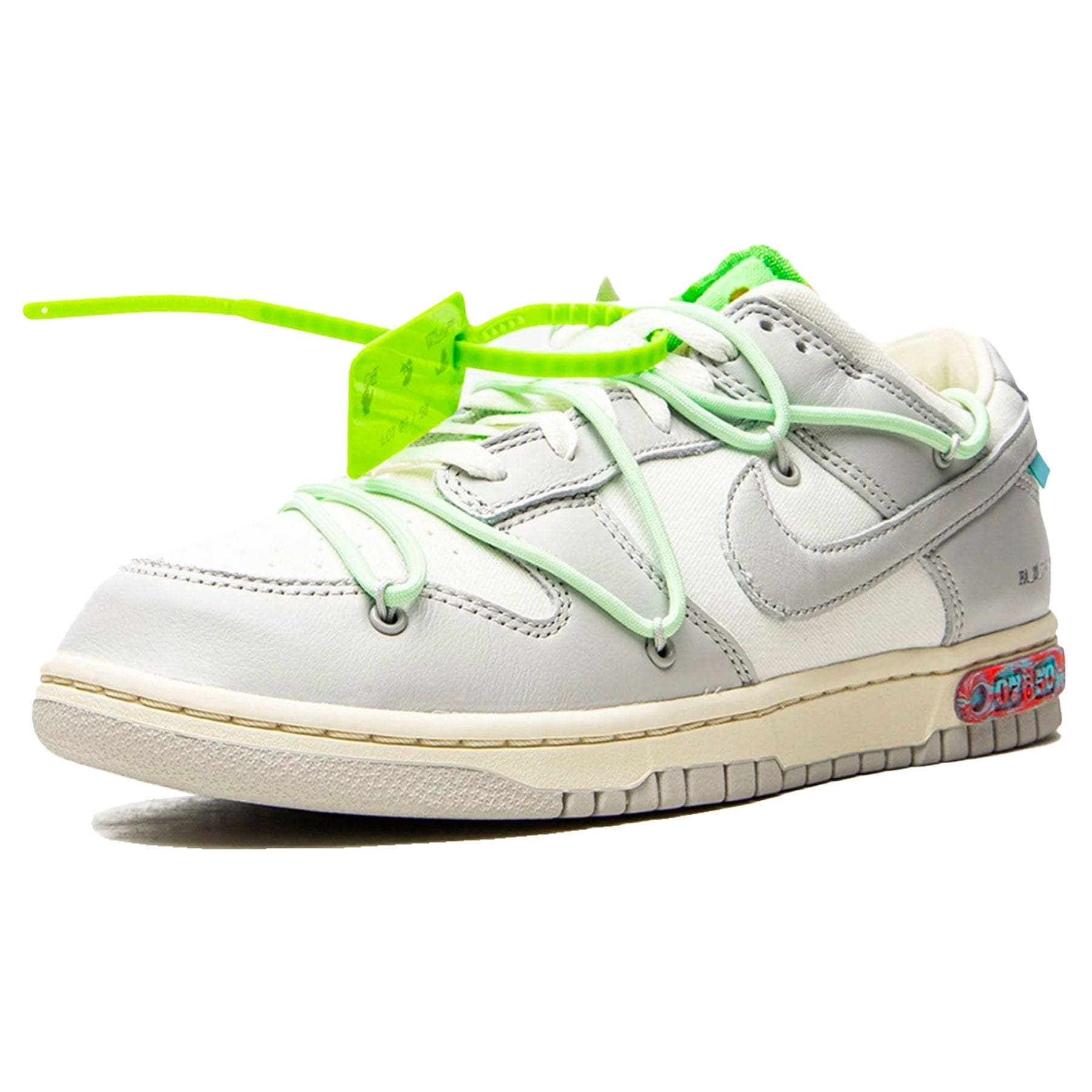 Off-White x Nike Dunk Low 'Lot 07 of 50' — UK 3 | EU 35.5 | US 3.5 — Top View