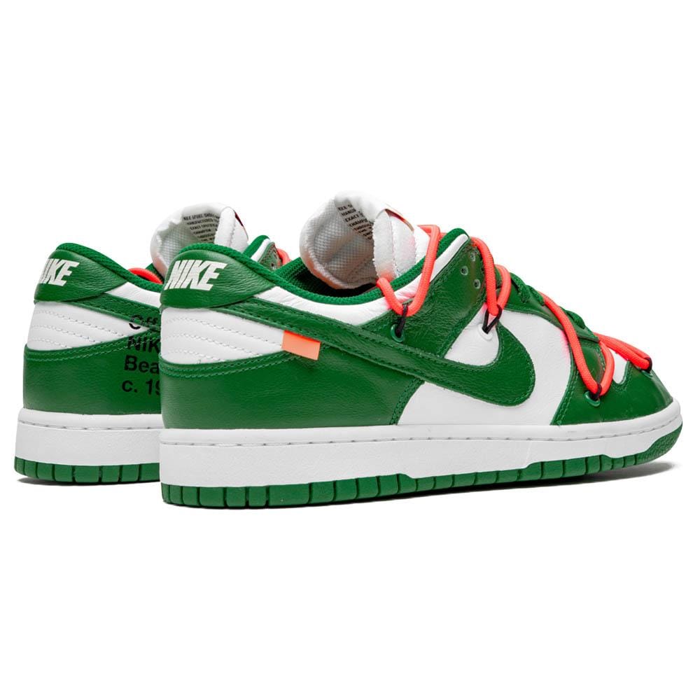 OFF-WHITE x Nike Dunk Low 'Pine Green' — UK 3 | EU 35.5 | US 3.5 — Back View