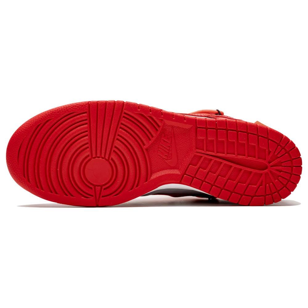 OFF-WHITE x Nike Dunk Low 'University Red' — UK 3 | EU 35.5 | US 3.5 — Detail View