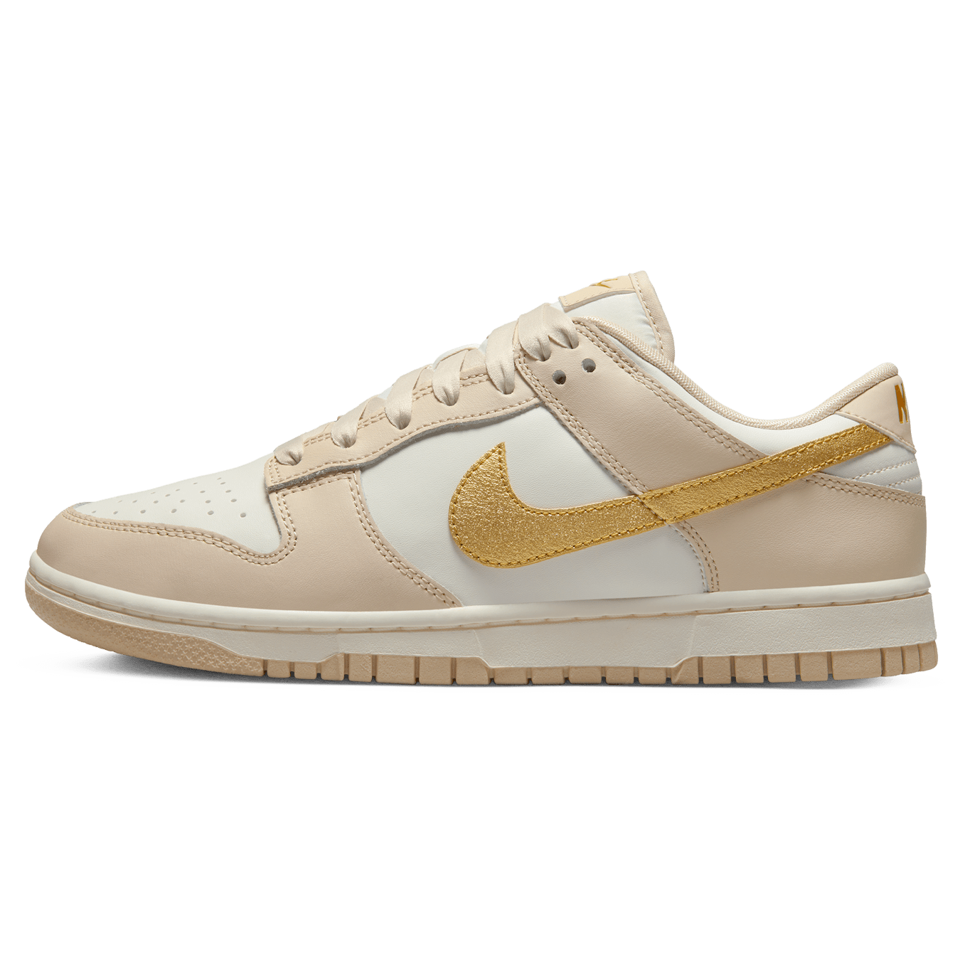 Nike Dunk Low Wmns 'Gold Swoosh' — UK 2.5 | EU 35.5 | US 5 — Front View