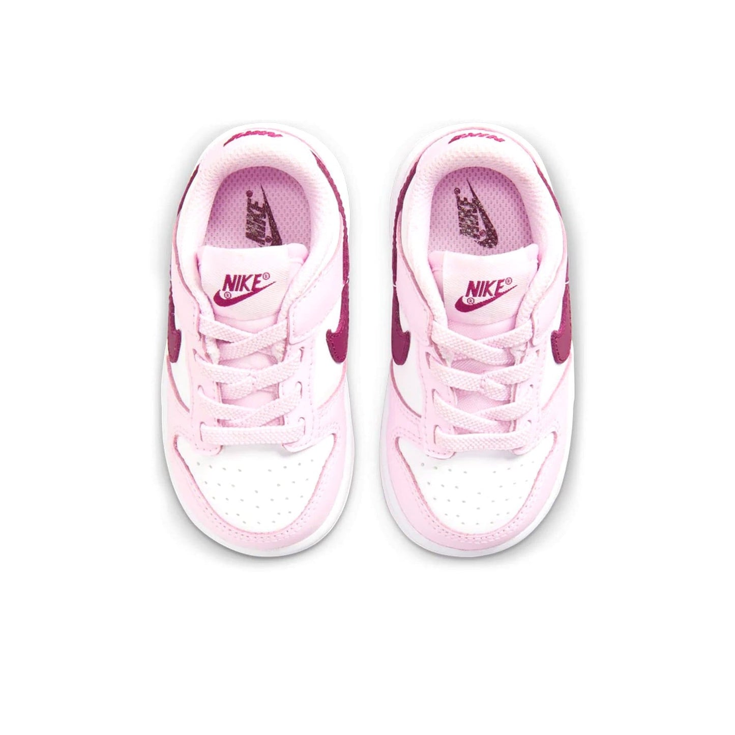 Nike Dunk Low TD 'Pink Foam Dark Beetroot' — UK 0C | EU 15 | US 0C — Top View
