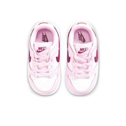 Nike Dunk Low TD 'Pink Foam Dark Beetroot' — UK 0C | EU 15 | US 0C — Top View