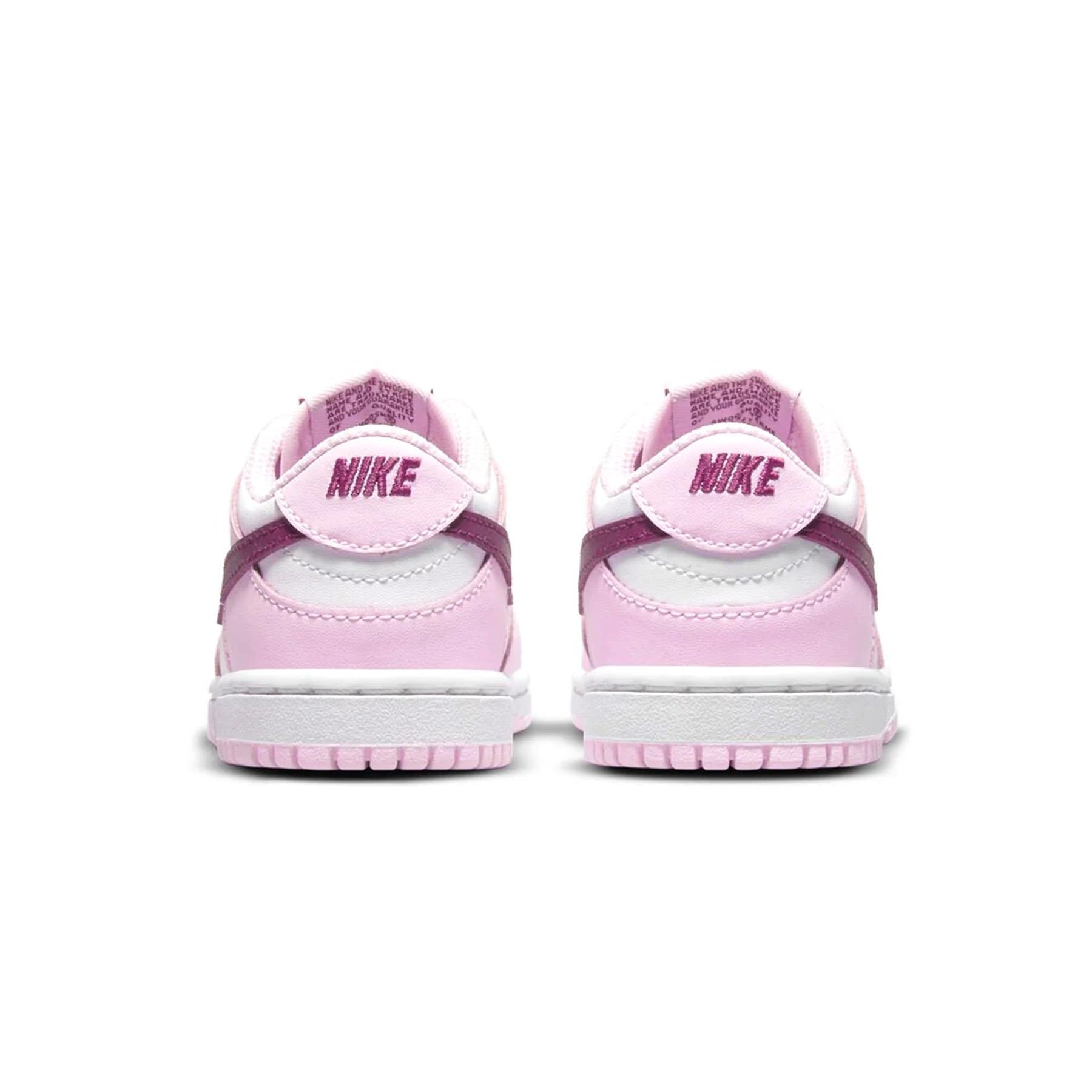 Nike Dunk Low TD 'Pink Foam Dark Beetroot' — UK 0C | EU 15 | US 0C — Back View