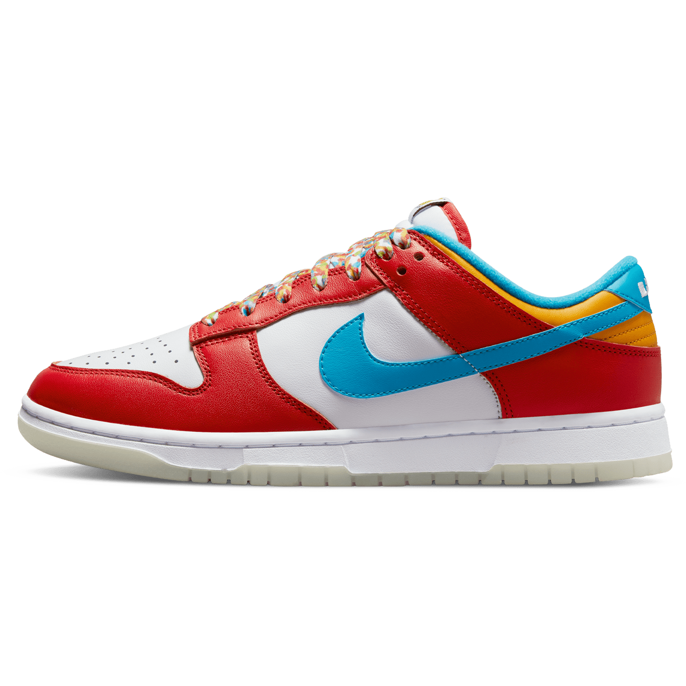 Nike Dunk Low QS 'LeBron James Fruity Pebbles' — UK 3 | EU 35.5 | US 3.5 — Front View