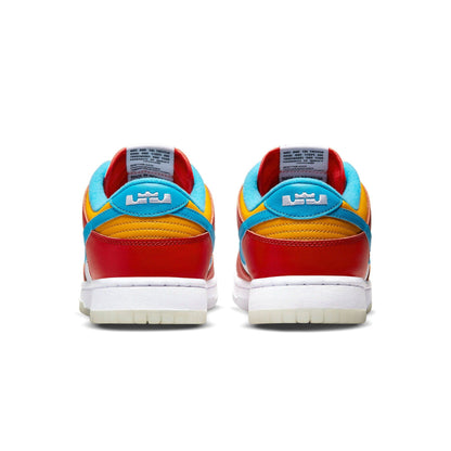 Nike Dunk Low QS 'LeBron James Fruity Pebbles' — UK 3 | EU 35.5 | US 3.5 — Top View