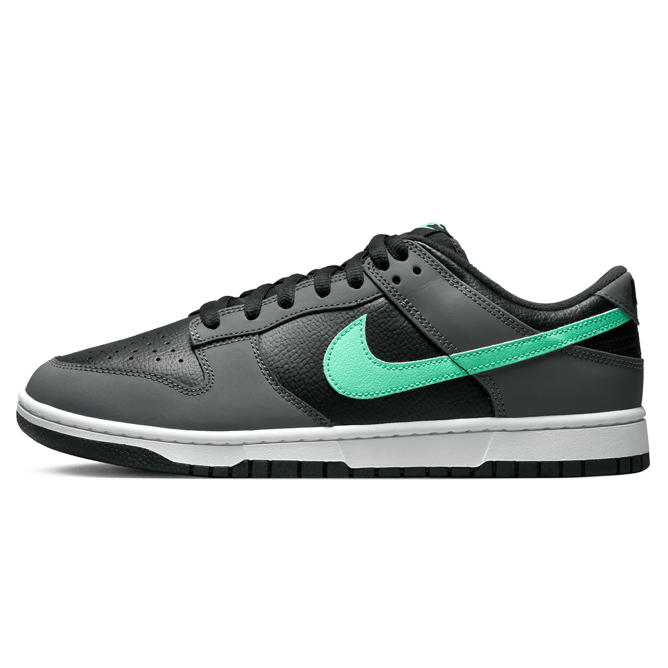 Nike Dunk Low 'Black Green Glow' — UK 3 | EU 35.5 | US 3.5 — Front View