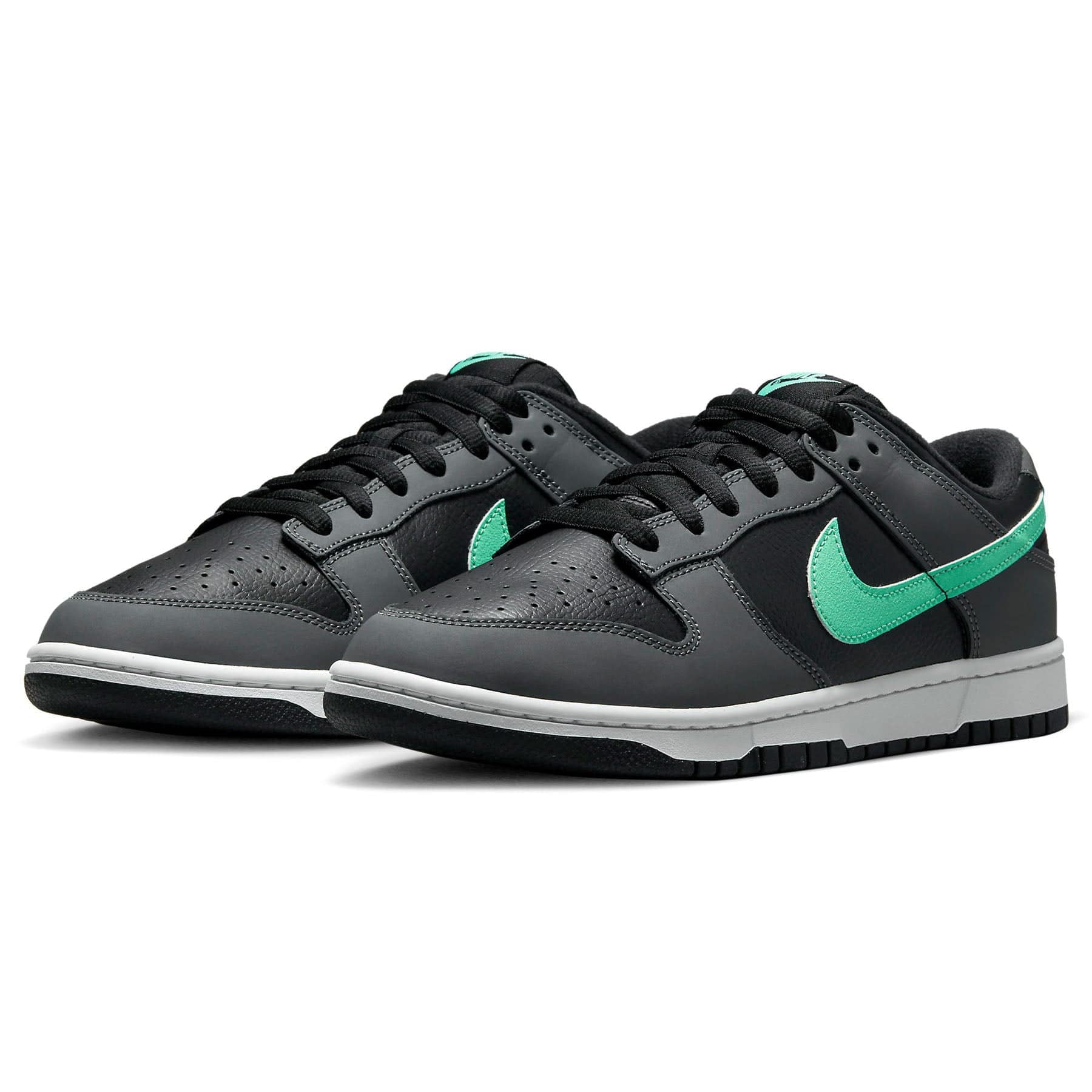 Nike Dunk Low 'Black Green Glow' — UK 3 | EU 35.5 | US 3.5 — Side View
