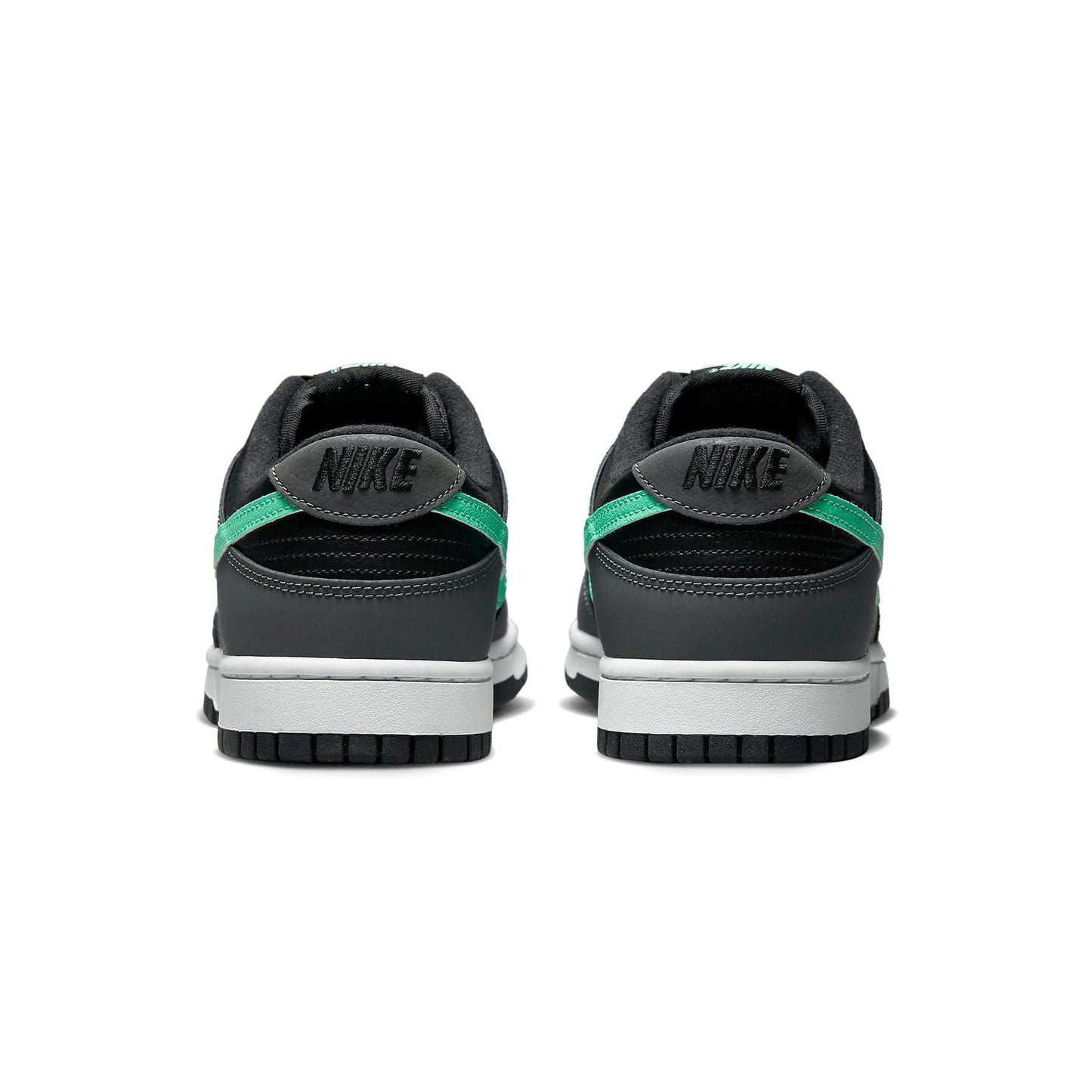 Nike Dunk Low 'Black Green Glow' — UK 3 | EU 35.5 | US 3.5 — Top View