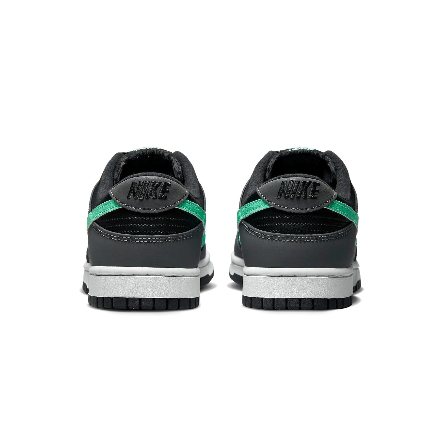 Nike Dunk Low 'Black Green Glow' — UK 3 | EU 35.5 | US 3.5 — Top View